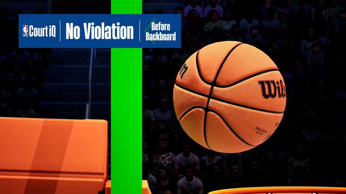 During Q4 of tonight's #PHIatWAS game, Replay Center officials utilized NBA Court iQ to overturn the initial ruling of goaltending to a clean block by PHI. As neither team had possession in the immediate aftermath, the inadvertent whistle resulted in a jump ball at center circle.