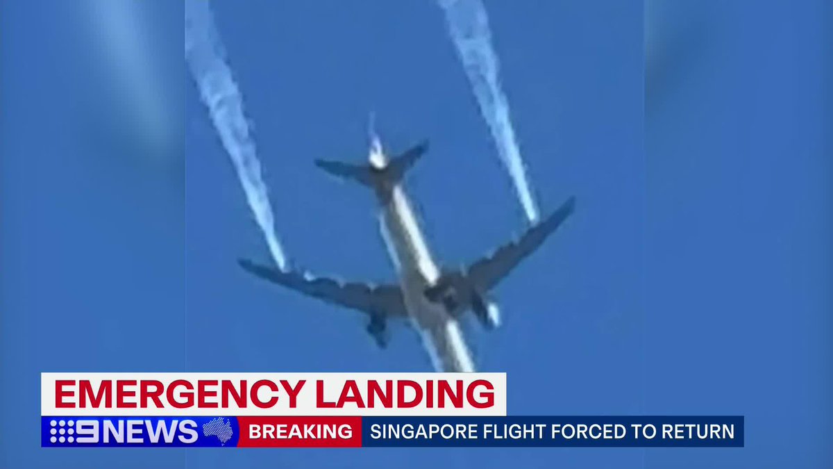 #BREAKING: A mid-air technological emergency has forced a Singapore Airlines flight to return to Melbourne. The outbound flight from Melbourne to Singapore has just landed safely back at Tullamarine. Neary Ty with the latest. #9News