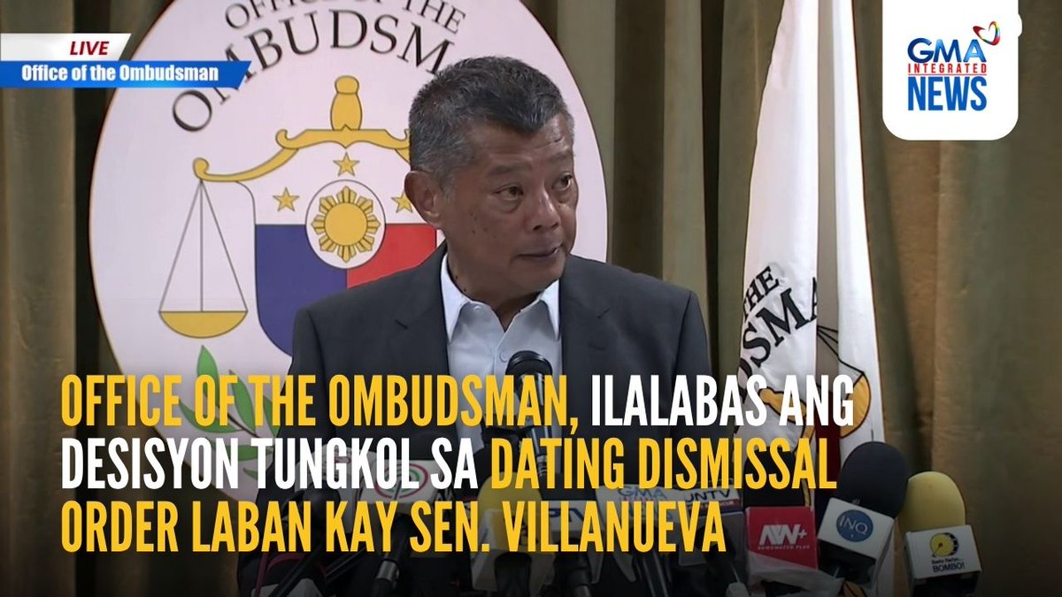 Inanunsyo ni Ombudsman Jesus Crispin Remulla ngayong Miyerkoles, Oct. 29 na ilalabas ang desisyon nina dating Ombudsman Conchita Carpio-Morales at Samuel Martires tungkol sa dating dismissal order laban kay Sen. Joel Villanueva kaugnay sa umano'y misuse ng Priority Development Assistance Fund (PDAF).