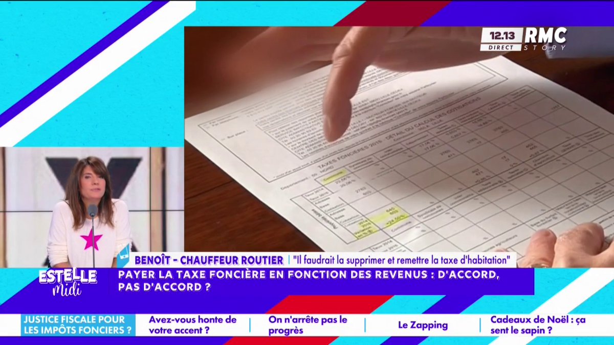 💶 Payer la taxe foncière en fonction des revenus 📞 Benoît : "Vous accepteriez de payer votre litre d'essence selon votre fiche de paie... Tu paies déjà en fonction de la taille et de l'emplacement ! Le problème, c'est qu'il faudrait remettre la taxe d'habitation" #EstelleMidi