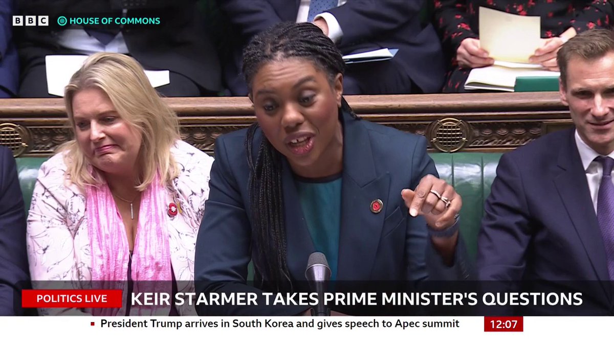 Kemi Badenoch says "abolishing Stamp Duty is how we get young people on the housing ladder" and asks why the PM won't "scrap this terrible tax" Keir Starmer replies saying he won't take "lectures or advice from them on the economy" #PMQs