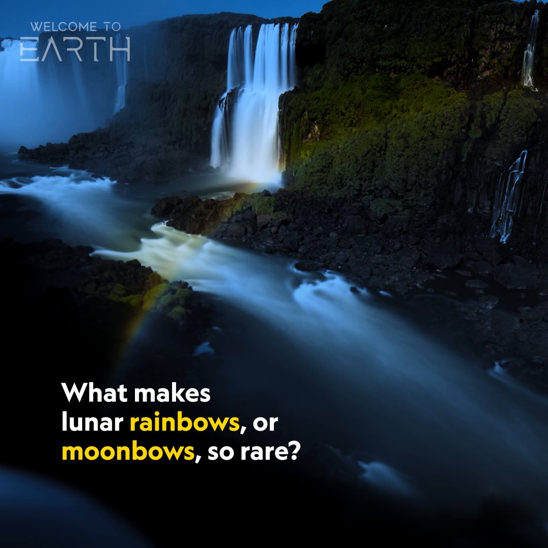 Most of us will never see one—too faint, too fleeting—but when moonlight, water, and darkness align just right, the world reveals a quiet secret: a moonbow. #WelcomeToEarth is now streaming on Disney+ and Hulu.