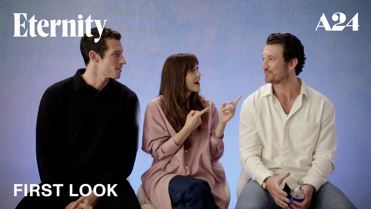 "Breaking the mold of the romantic comedy genre" (The Wrap) 💛 Miles Teller, Elizabeth Olsen, and Callum Turner give a behind the scenes look at ETERNITY – in theaters this Thanksgiving.