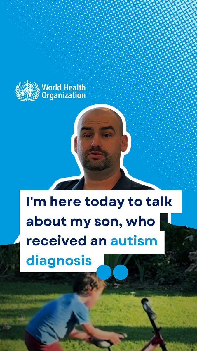 “I'm here today to talk about my son, who received an #autism diagnosis.” Watch a father’s story of love, resilience, and tireless advocacy for the right care and support. The health needs of autistic people are diverse, complex and often lifelong. It requires a range of inclusive and integrated services including health promotion, care, and rehabilitation. Learn more: