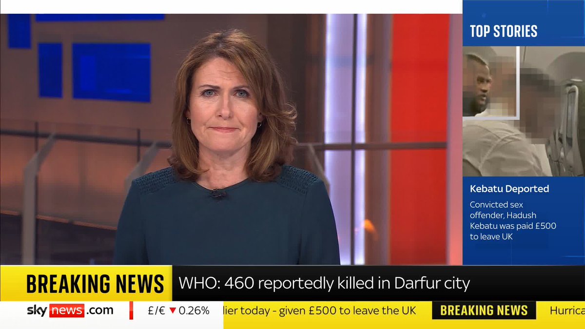 BREAKING: More than 400 people have been killed at a hospital in Darfur city, Sudan, the World Health Organization reports. The hospital was taken by paramilitary forces, which have been fighting the army since 2023. 📺 Sky 501 and YouTube