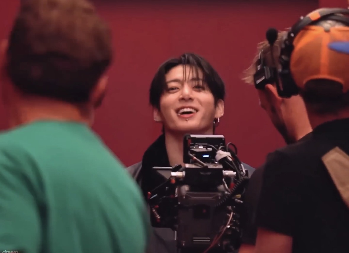 jungkook: “i had a great time shooting, and i want to thank the director for that.”