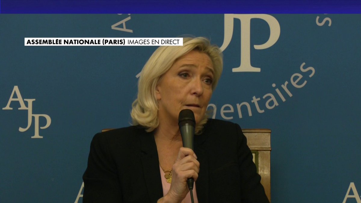 «On cherche à m'écarter de l'élection présidentielle», avance Marine Le Pen.
