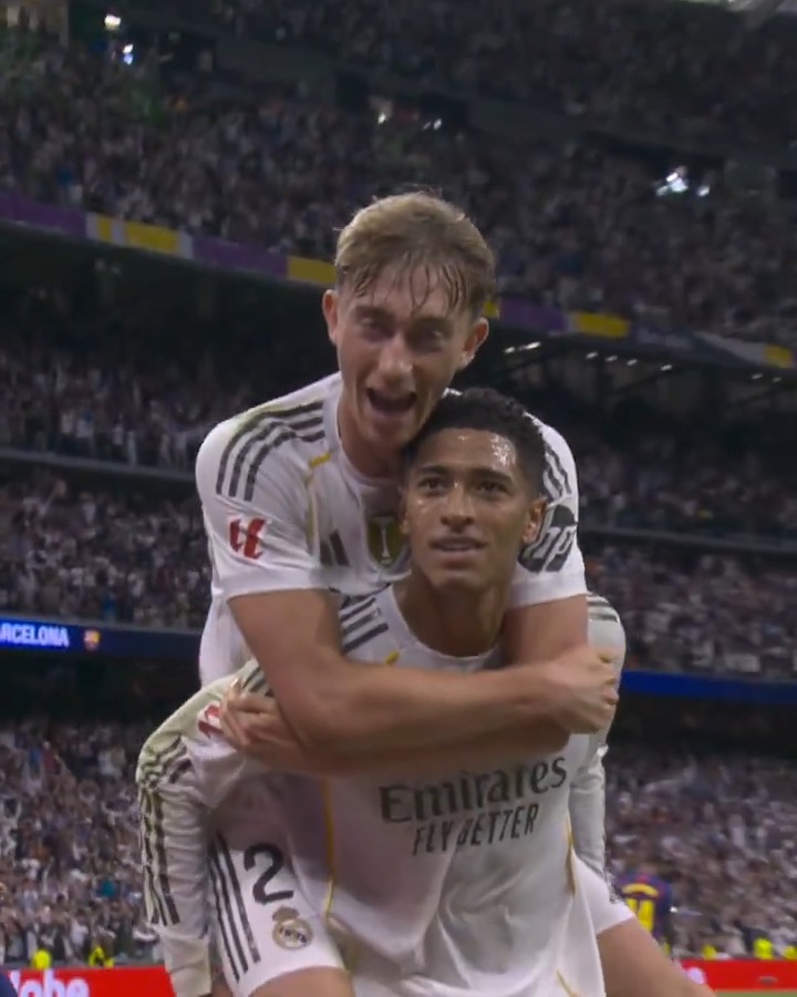 🤩 Caras de felicidad. Jude Bellingham &amp; Dean Huijsen. Real Madrid C.F. | LALIGAHighlights | ELCLÁSICO