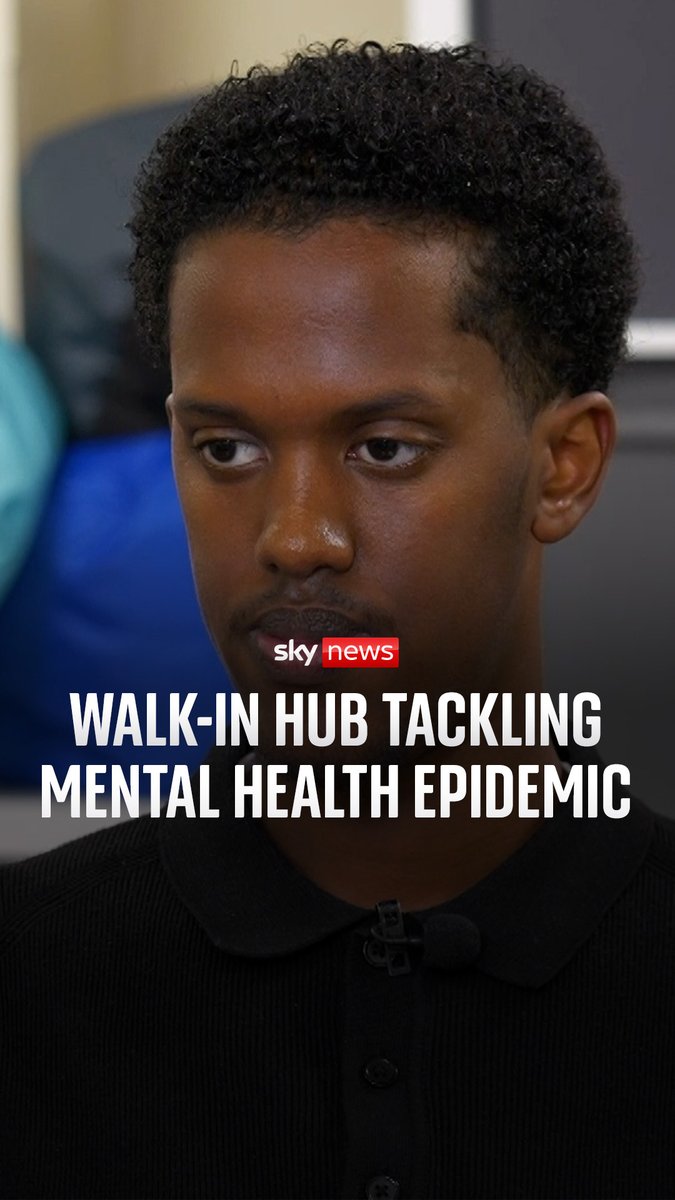 Sky's Anjum Peerbacos visited a walk-in mental health clinic where young people can receive help for their mental health without a GP referral. If you've been affected by this story and want to talk to someone, you can call the Samaritans free on 116 123 or at jo@samaritans.org