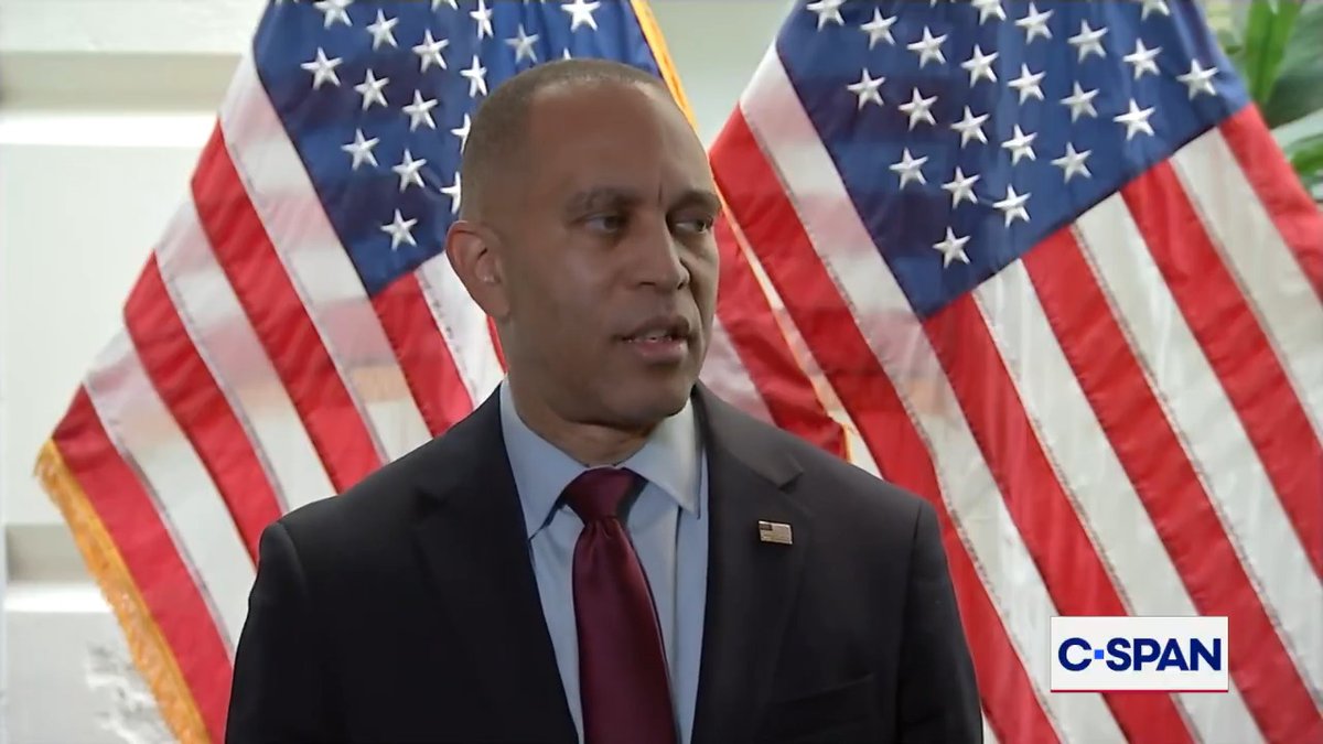 .Hakeem Jeffries: "Donald Trump has spent more time talking to Hamas and the Chinese Communist Party than he has in talking to Democrats on Capitol Hill to end the Trump shutdown..."