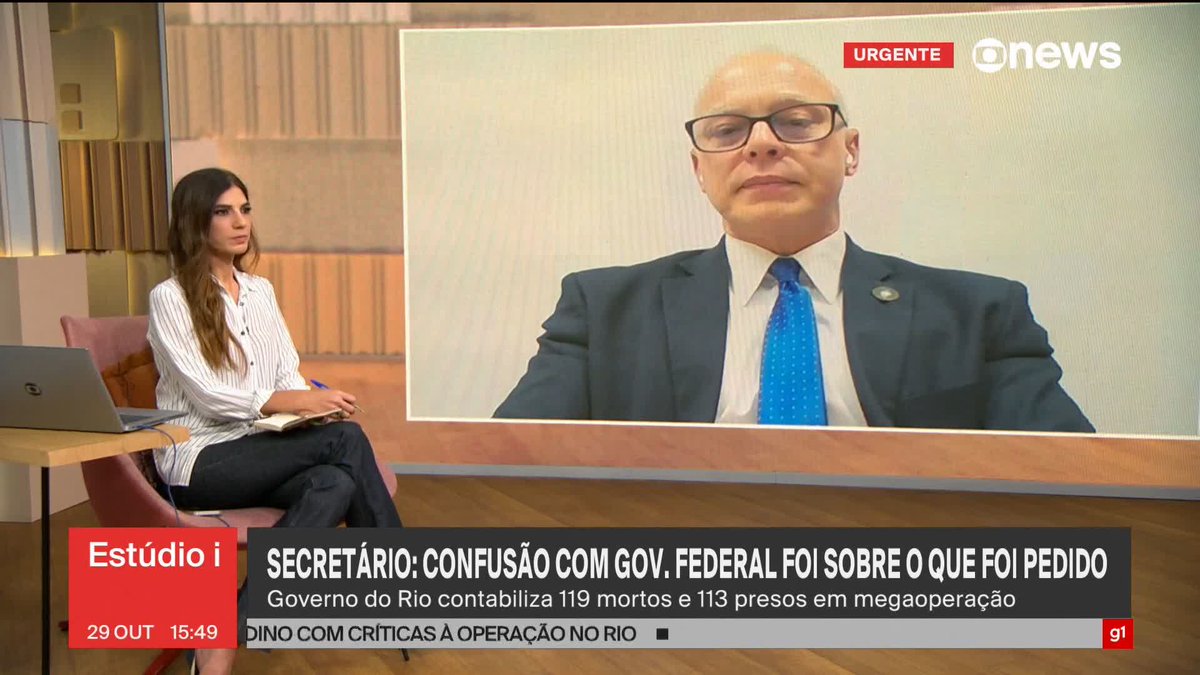 "O que não dá é dizer que a GLO é admitir que o Estado não tem condições de prover a segurança pública do estado, isso eu sou contra", diz o secretário de Segurança Pública do RJ, Victor Santos. #Estúdioi ➡️ Assista à #GloboNews: