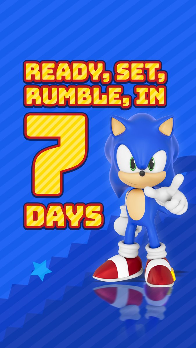 The Blue Blur is ready to dash in #SonicRumble 🌀 One week until Global Launch!