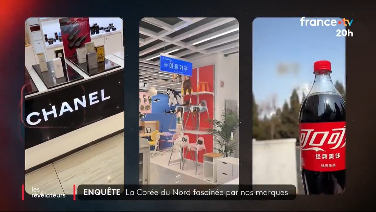 🔴🇰🇵 ENQUÊTE Les Révélateurs de FranceTV : quand la Corée du Nord copie nos grandes marques Dans certains magasins réservés aux élites, on retrouve les plus grandes enseignes. #JT20h