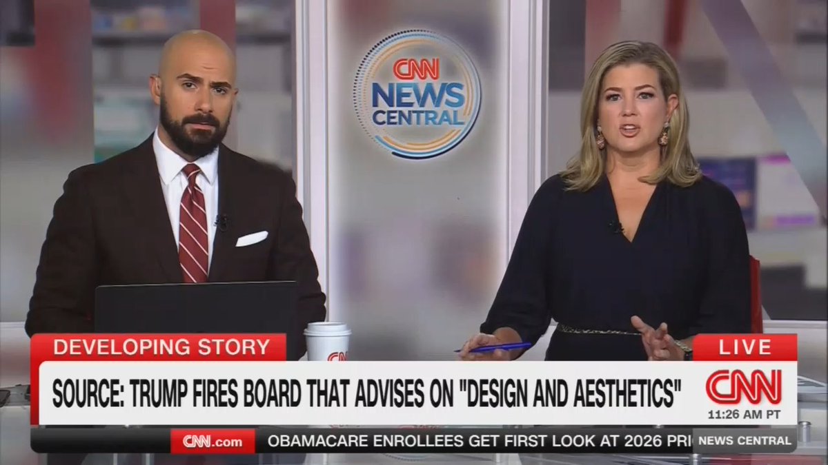 Reporter: A White House official has confirmed that Trump had ousted these 6 members of the Commission on Fine Arts. The timing of this is notable because of all the construction projects that Trump is going to do. We know he's building that triumphal arch. He's also planning, of course, his new ballroom. He's paved over the White House Rose Garden. This commission would typically be involved in these decisions.