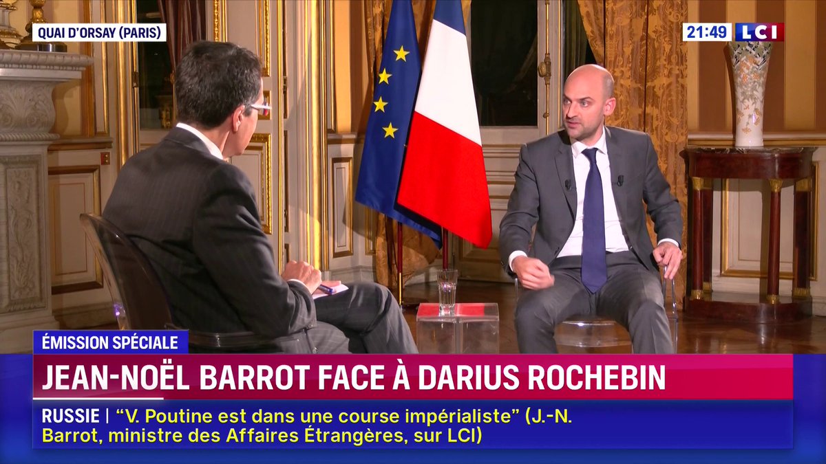 "La fonction présidentielle est la clef de voûte de la Ve République, elle doit donc être préservée. S'en prendre à elle, c'est prendre le risque de créer une instabilité qui nous affaiblirait" , Jean-Noël Barrot ▶️ Darius Rochebin