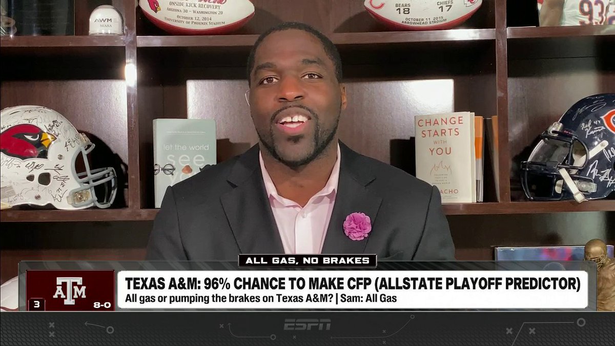 "This Aggies team is winning on all phases of the game." 👀 Sam Acho has high praise for this Texas A&amp;M team 👏