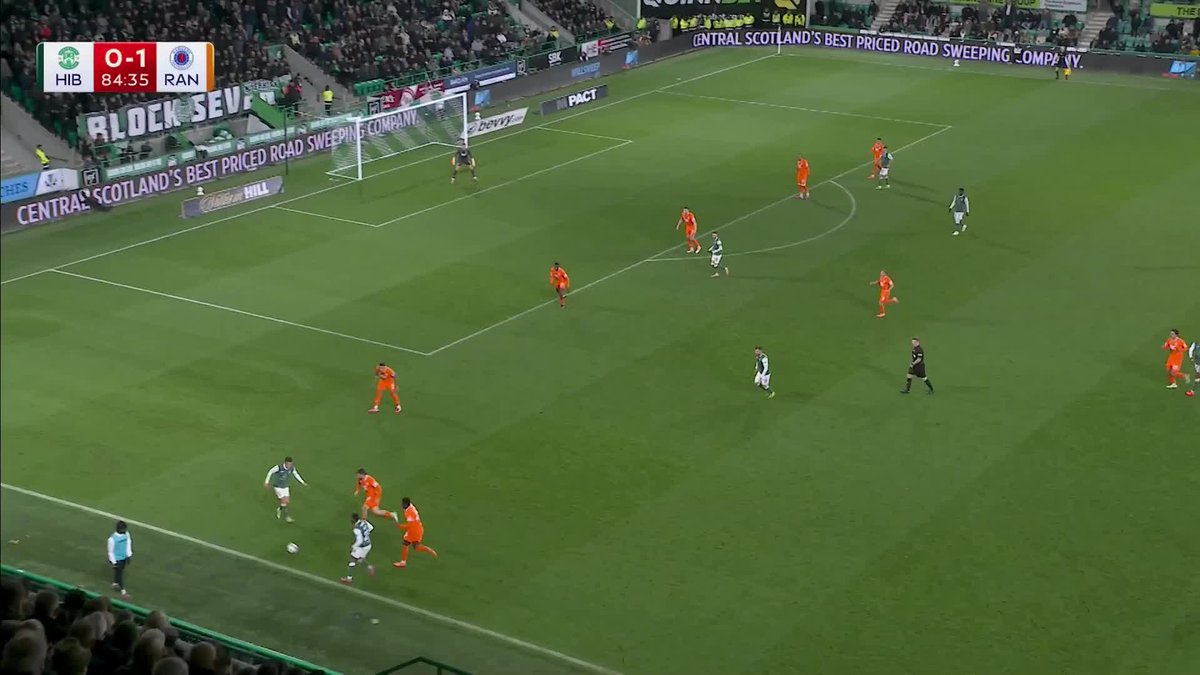 ❌ Hibs were awarded a penalty, but Jack Butland DENIED Jamie McGrath from equalising! ⤵️
