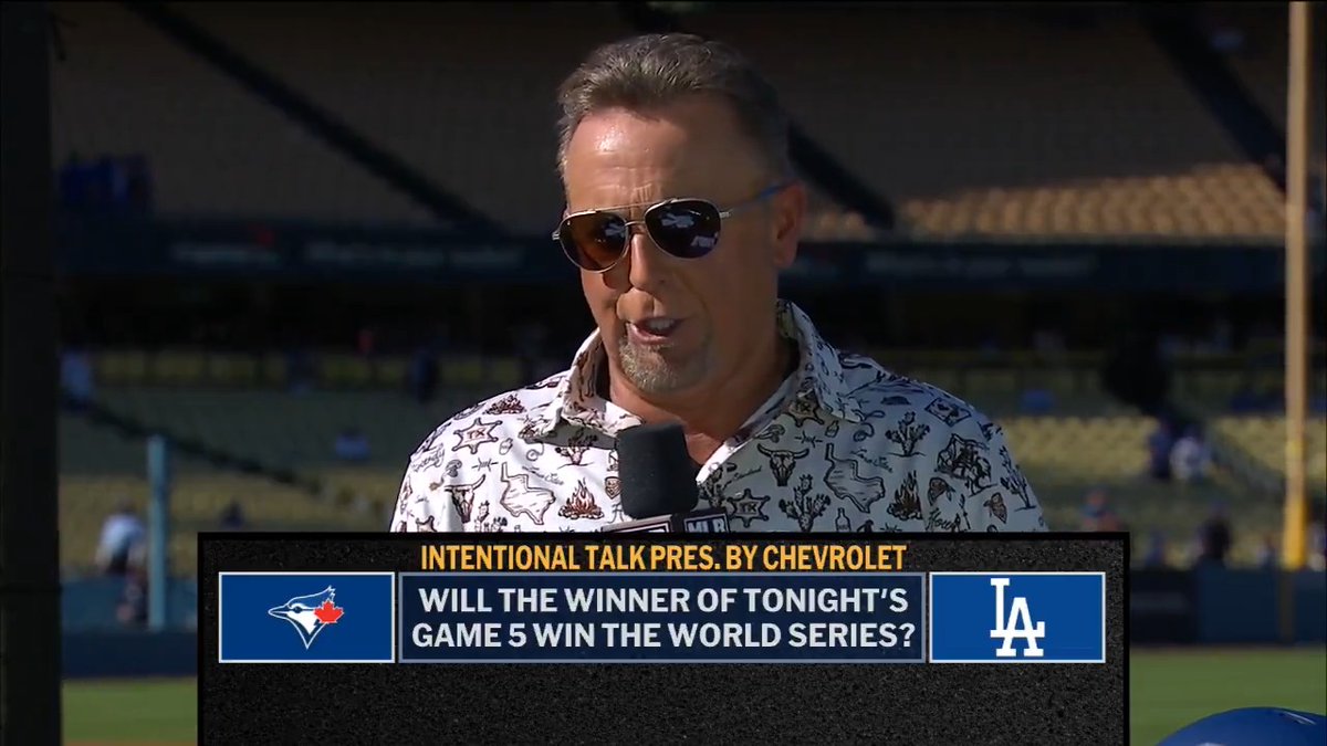 In previous #WorldSeries matchups tied 2-2, the winner of Game 5 has gone on to win the series 67% of the time 👀 Siera Santos | Kevin Millar | RyanDempster