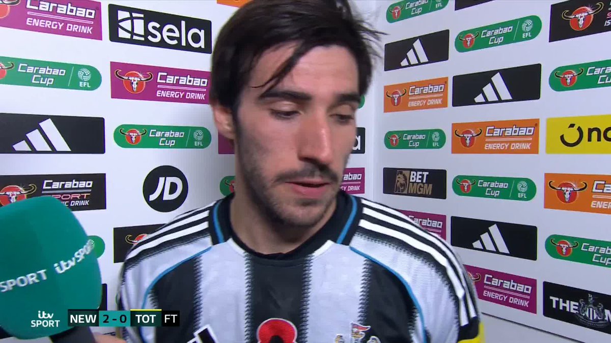 What a performance from Sandro Tonali tonight 👏 Player of the Match 🏅 #ITVFootball | #NEWTOT | Gabriel Clarke