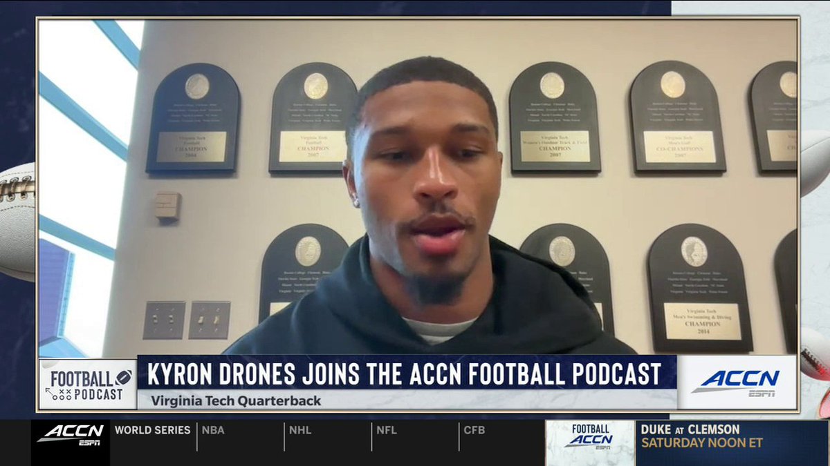 "If you're all in, stay in this meeting room. If you're out, you can leave." Kyron Drones and others held a player-led team meeting after Virginia Tech Football's coaching change.