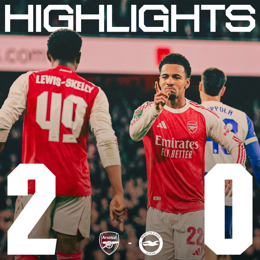 Quarter-finals calling ๐ Enjoy the highlights of our Carabao Cup win against Brighton ๐บ