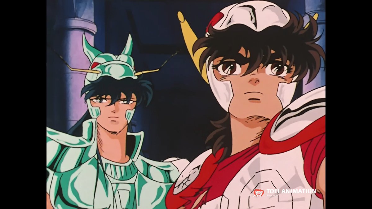¡Seiya y Shiryu llegan a la Casa de Escorpión! 🦂✨ Del 1 al 10, ¿qué tan poderoso te parece Milo? 🤔 #LosCaballerosdelZodiaco #SaintSeiya