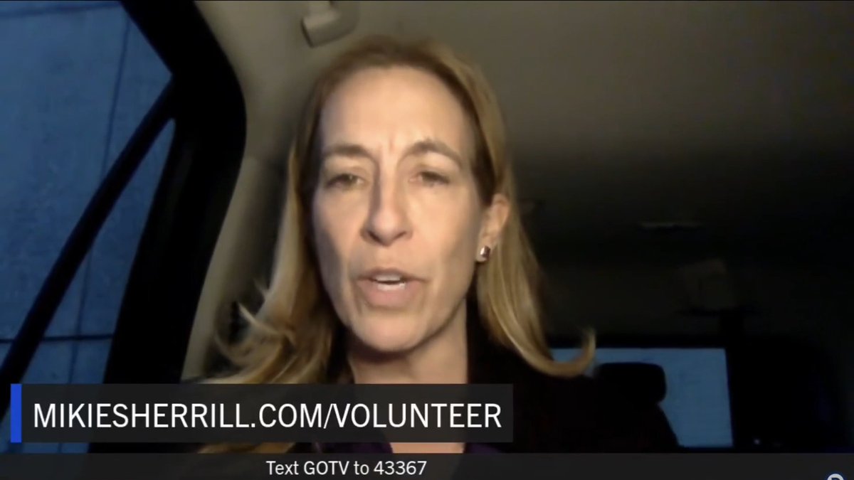 .Mikie Sherrill said it best: New Jersey is a blue state when we vote. Get out and vote, NJ!