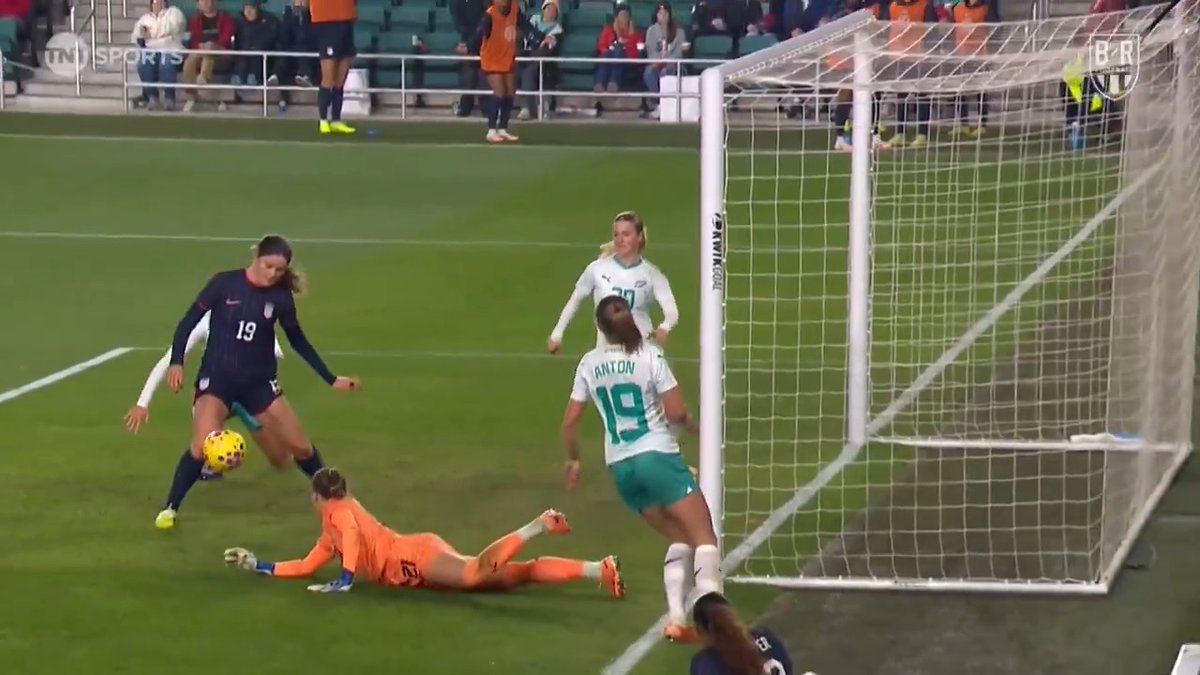 Emma Sears with her second vs. New Zealand ✌️