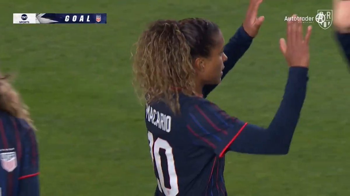 Another one for Cat Macario and the USWNT lead 5-0 😮‍💨