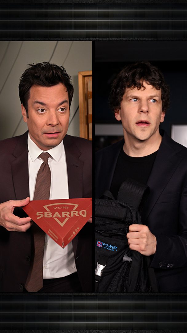 Jesse Eisenberg brought Jimmy a gift from his trip to *ITALY* (not France) Now You See Me #FallonTonight
