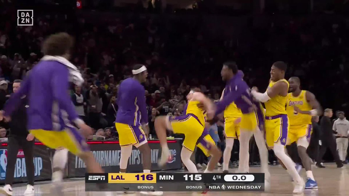 Sin LeBron, sin Doncic... pero con AUSTIN REAVES 🔥🔥🔥 Una canasta de ELEGIDO, una barbaridad para que los Lakers GANEN SOBRE LA BOCINA #NBAxDAZN🏀🇺🇸