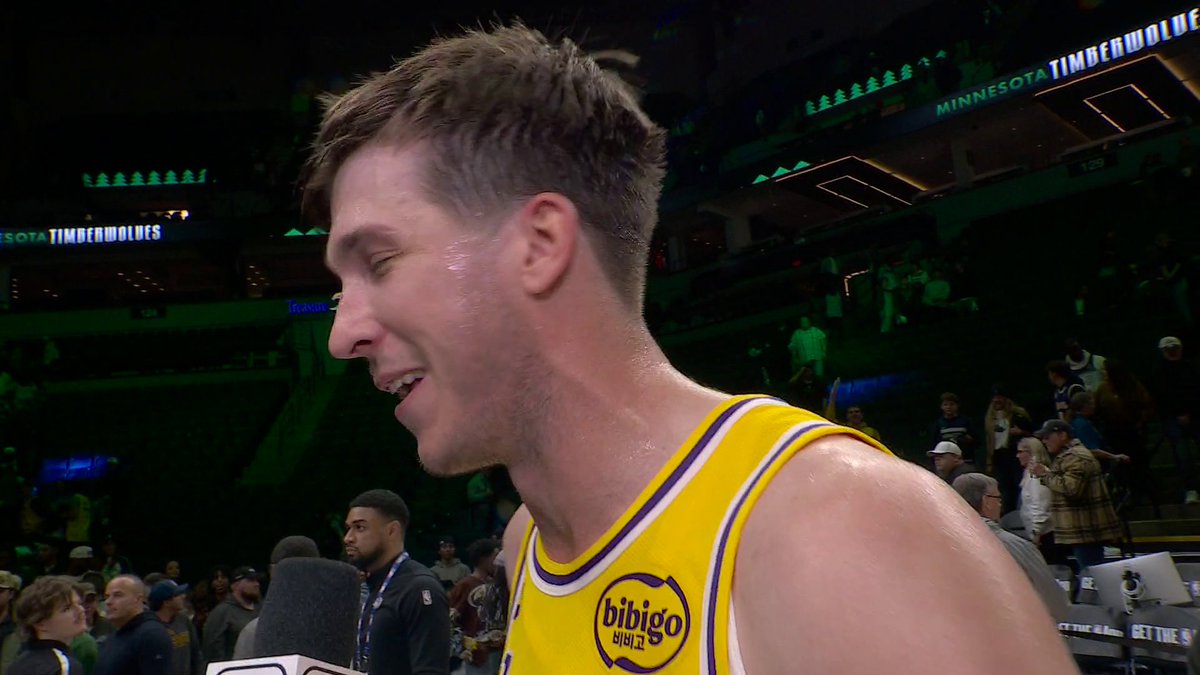 "They'll probably tell me I suck." 😂 Austin Reaves on what LeBron and Luka will tell him after his game-winner over the Timberwolves.