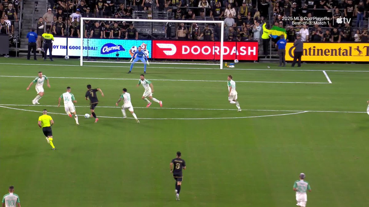 LAFC take game one vs. Austin FC 👊 Nathan Ordaz finished off Son and Bouanga's move to give them the 2-1 win. (via Major League Soccer)