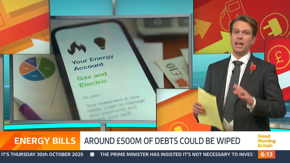 Up to £500 million worth of household energy bill debt could be written off - as part of a new relief scheme, the energy regulator OFGEM has announced. The Watchdog said it is planning to “reset and reform” how that debt is managed. James Gooderson explains.