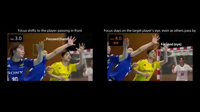 α1 IIとα9 IIIの「リアルタイム認識AF＋」の動画をわかりやすくしてみた。（その３） 今まで（ver. 3.0）は、人物同士が交錯すると別の箇所にフォーカスが移る事があったけど、ver. 4.0になると最初に捉えた被写体を見失うことなく追随し続けてる。これが一番感動が大きいｗ