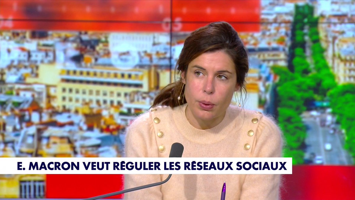 «Le but d'Emmanuel Macron est la censure des opinions qui ne sont pas d'accord», tacle Charlotte d'Ornellas alors que le chef de l'État veut réguler les réseaux sociaux #HDPros