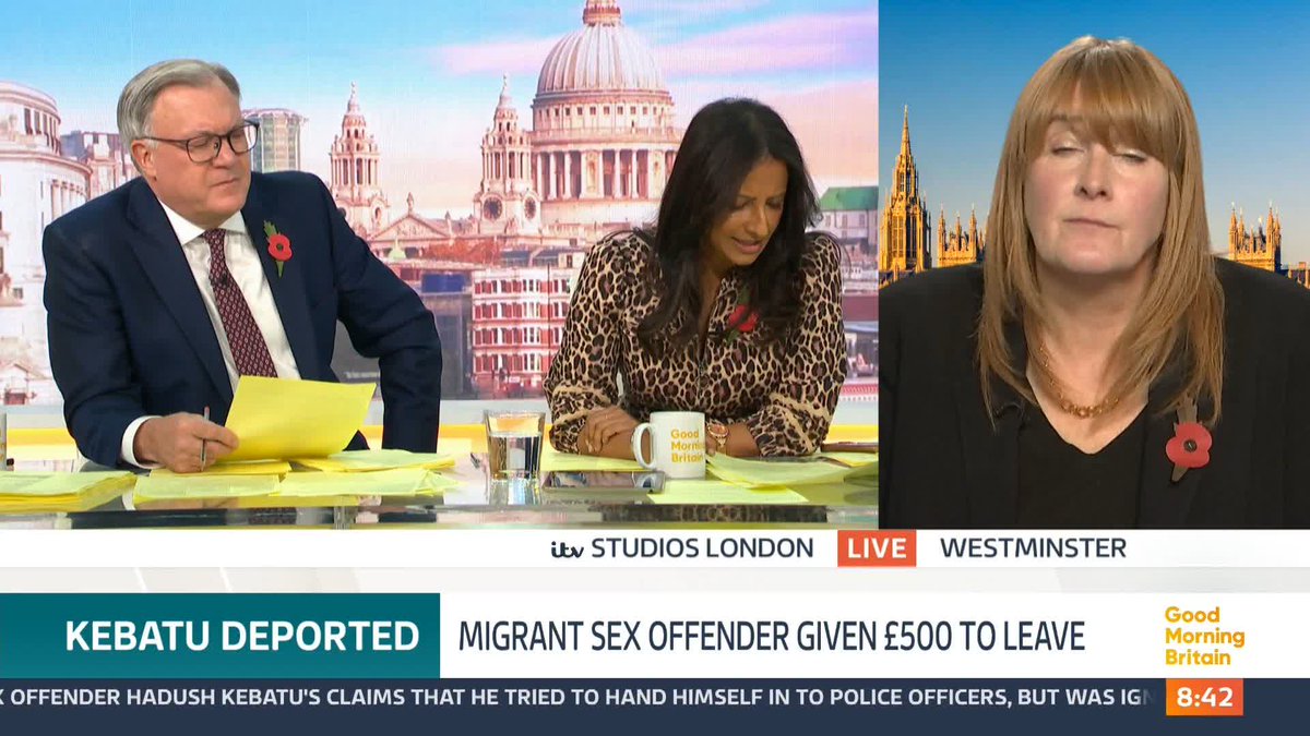'Of course it feels wrong,' says Sarah Jones MP as a migrant sex offender mistakenly released from prison was given a £500 payment after threatening to disrupt his deportation from the UK to Ethiopia.