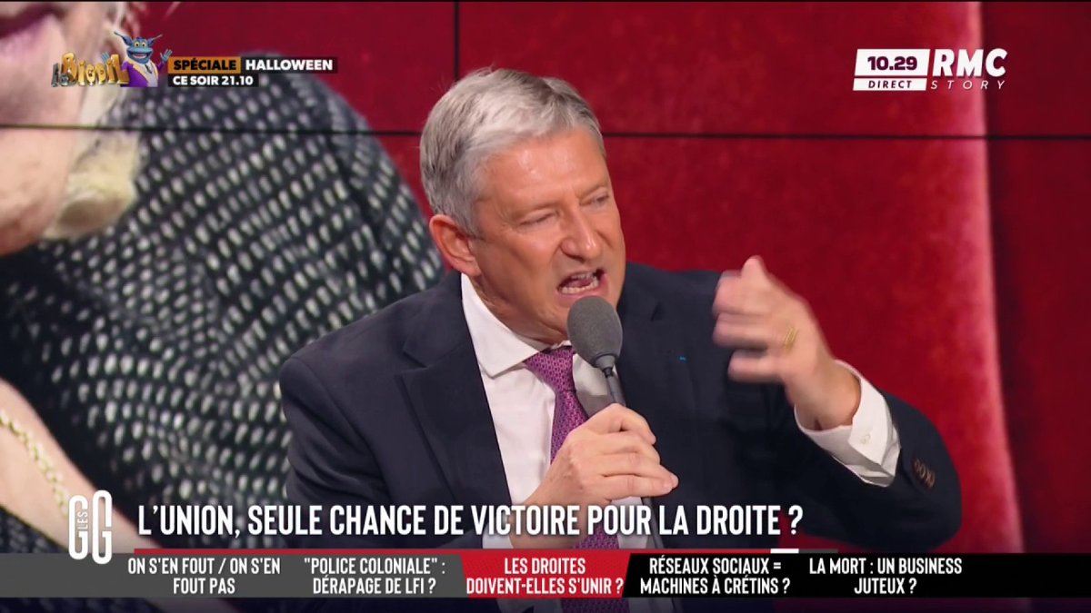 🤝 L’union, seule chance de victoire pour la droite ? 🗣️ Emmanuel de Villiers : "L'union à droite est cruciale. Sinon, c'est l'autre candidat qui sera élu... probablement Jordan Bardella mais il est considéré comme inexpérimenté et trop jeune pour la présidence." #GGRMC