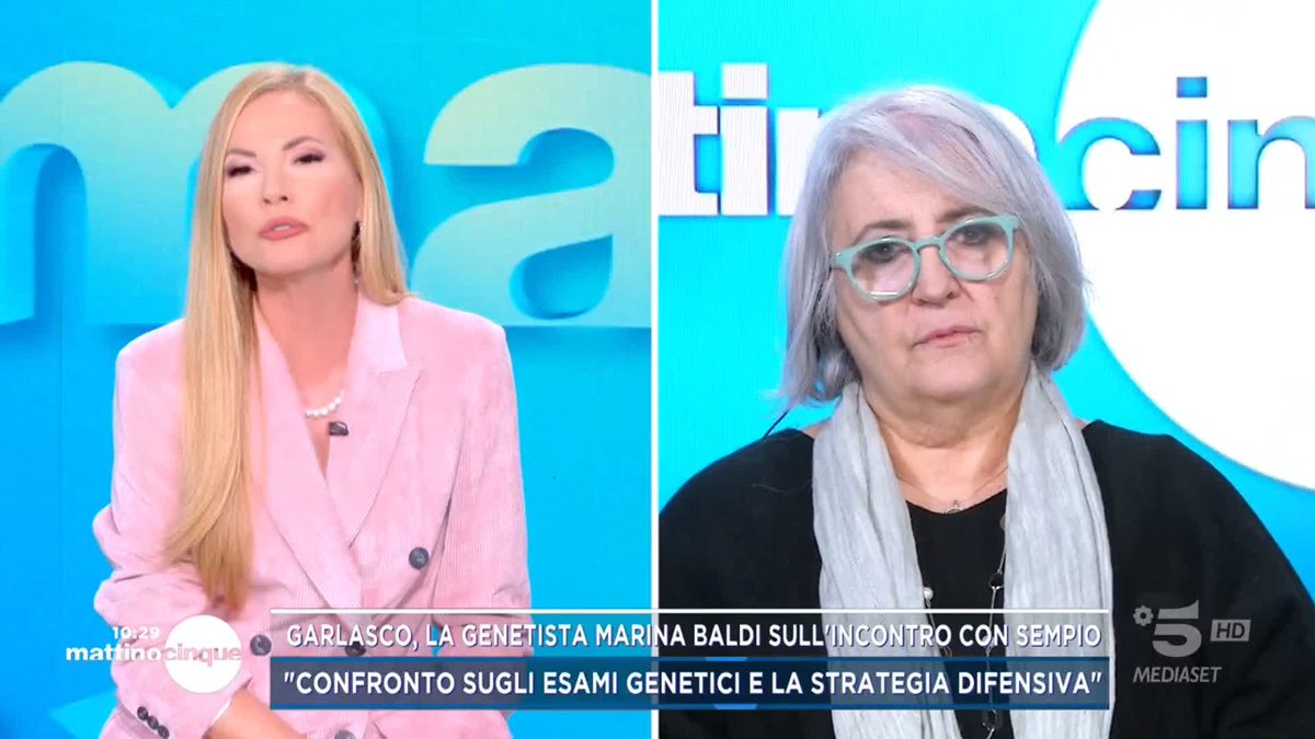 #Garlasco, "Sempio lucido e centrato" la genetista Marina Baldi sull'incontro con l'indagato #Mattino5