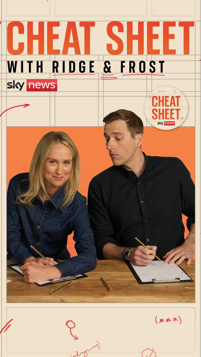 Four days to go until the launch of Mornings with Ridge & Frost Listen to Cheat Sheet from 6am, the podcast where Sky’s Sophy Ridge and Wilfred Frost cut through the noise to get you up to speed on the day's news - fast. Available wherever you get your podcasts