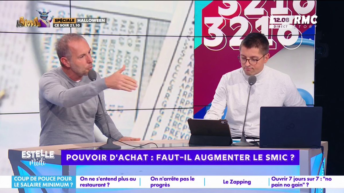 💶 Salaire : faut-il augmenter le SMIC ? 🎙️ Jean-Philippe Doux : "J'adorerais sauf qu'il y a une réalité ! Je suis juste à l'équilibre... Qu'on réduise la différence entre le brut et le net ! Quelqu'un que je paie au SMIC, c'est quasiment 2 000€ brut !" #EstelleMidi