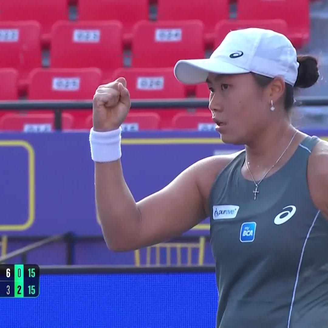 Janice Tjen is BATTLING 💪 #ChennaiOpen