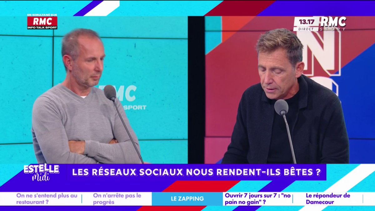 📱 Les réseaux sociaux nous rendent-ils bêtes ? 🎙️ Daniel Riolo : "Ce matin j'entendais des journalistes sur CNews dire le contraire et que Macron est un guignol à dire ça... Je ne comprends pas ! L'appauvrissement du débat vient des réseaux sociaux !" #EstelleMidi