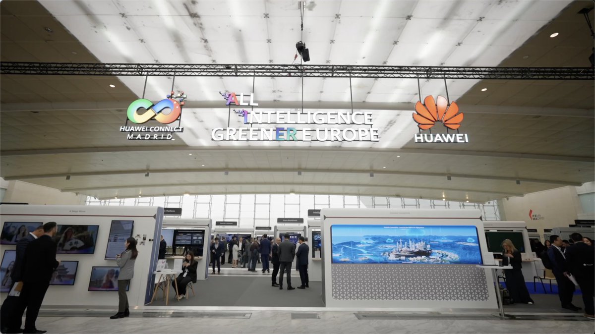 Live from Madrid, welcome to HUAWEI CONNECT EUROPE 2025: 'All Intelligence, Greener Europe'! Experience the latest technology showcases featuring digital infrastructure products, AI-driven solutions, and sustainable innovations set to shape the industries of tomorrow.