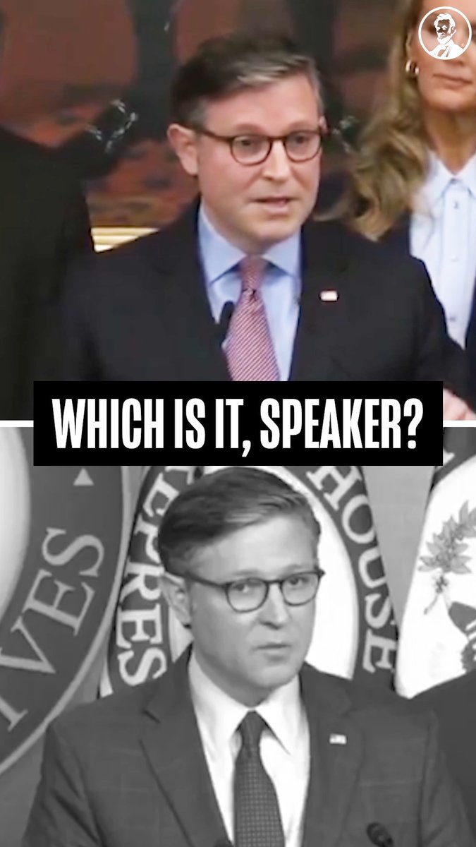Which is it Speaker Mike Johnson?