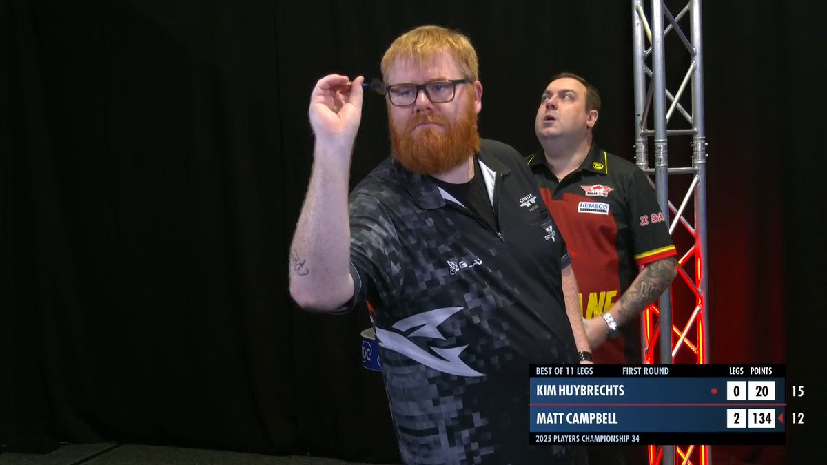 SHEER CLASS FROM CAMPBELL! Matt Campbell produces a sensational tops-tops 134 finish to race into an early 3-0 lead against Kim Huybrechts! 📺 #PC34