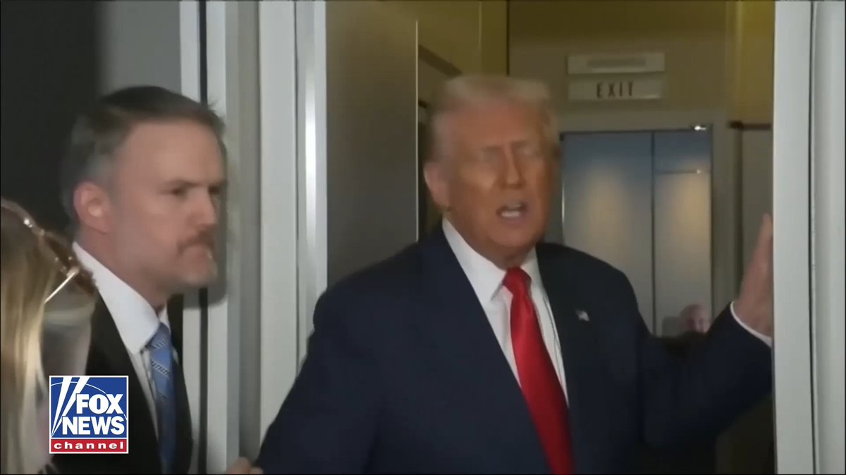 SKY HIGH HUMOR: President Trump jokes about strong turbulence aboard Air Force One: "These are tough conditions for interviews." "The interviews are tough enough without your life being threatened."