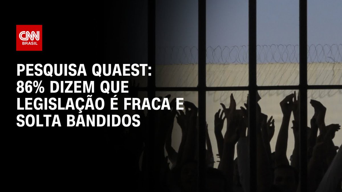 86% dizem que Legislação é fraca e solta bandidos; assista #LiveCNNBrasil
