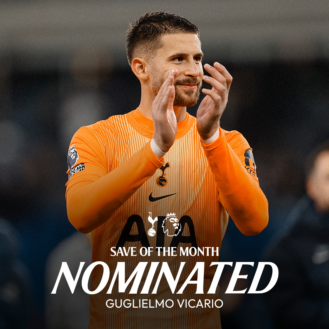 Vicario has been nominated for the @PremierLeague Save of the Month award for October! 🧤 Vote here 👉