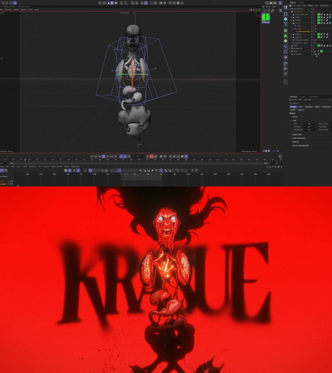 Creating The Krasue 🔨🫀
